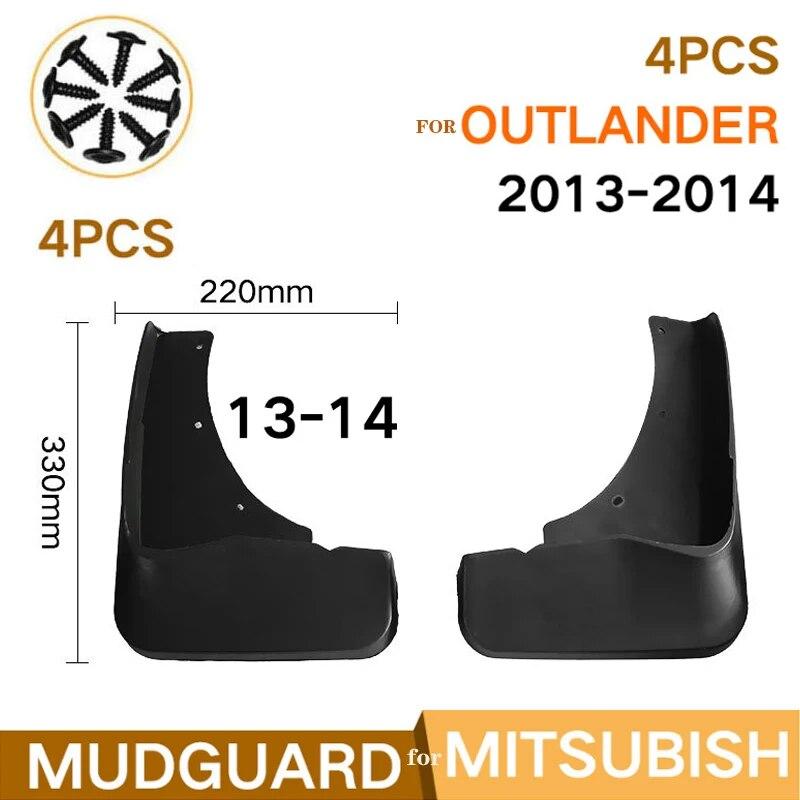 Auto Mud Flaps Kit for Mitsubishi Outlander 2015- 2018 Mud Fender Splash Guard Front and Rear 4-PC Set Car Stylin