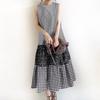ZANZEA Women Casual O-neck Summer Plaid Print Sleeveless Long Dress
