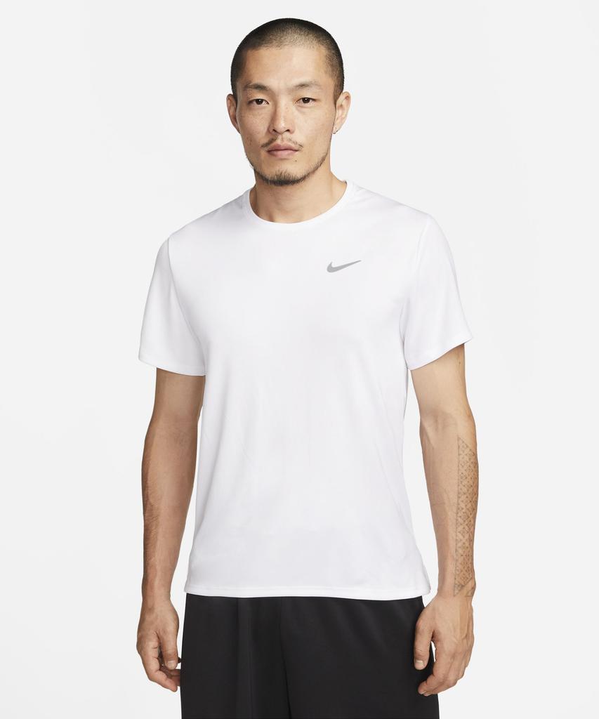 Nike Беговая футболка Miler с коротким рукавом Dri-Fit UV M - Белая / Dv9316-100