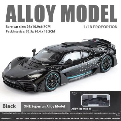 Новый 1:18 Mercedes Benz AMG ONE Super Sports Vehicle Alloy Dieacst Model Car Sound & Light Classic Hobby Collectibles Birthday Gifts