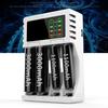 Интеллектуальное зарядное устройство с 4 слотами для быстрой зарядки аккумуляторов AA AAA NI-MH NI-CD