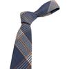 Men'S And Women'S Japanese Retro British 6Cm Narrow Tie Coffee Color Gray Blue Casual Grid, Get Married At Work