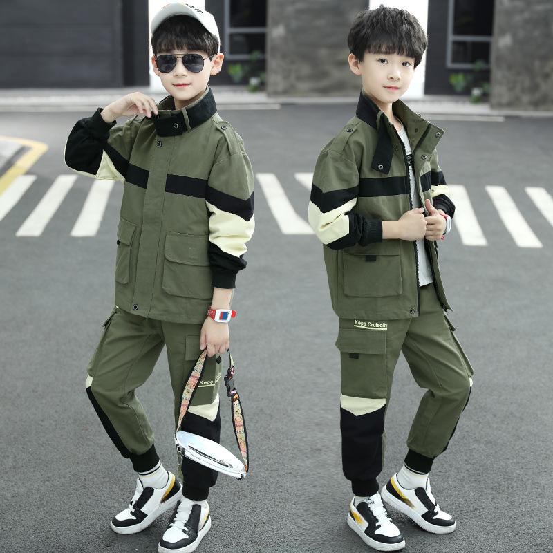 Костюм-пиджак для мальчиков, детская весенне-осенняя корейская версия красивого костюма-двойки для мальчиков