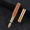 Smooth Writing Mini Pocket Wood Fountain Pen High-end Business Signature Pen Office