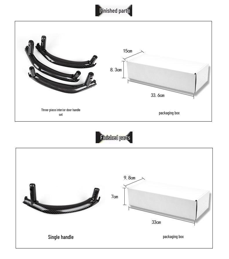 BMW X5/X6 F15/F16 Carbon Fiber Grain Interior Door Pull Handle Trim
