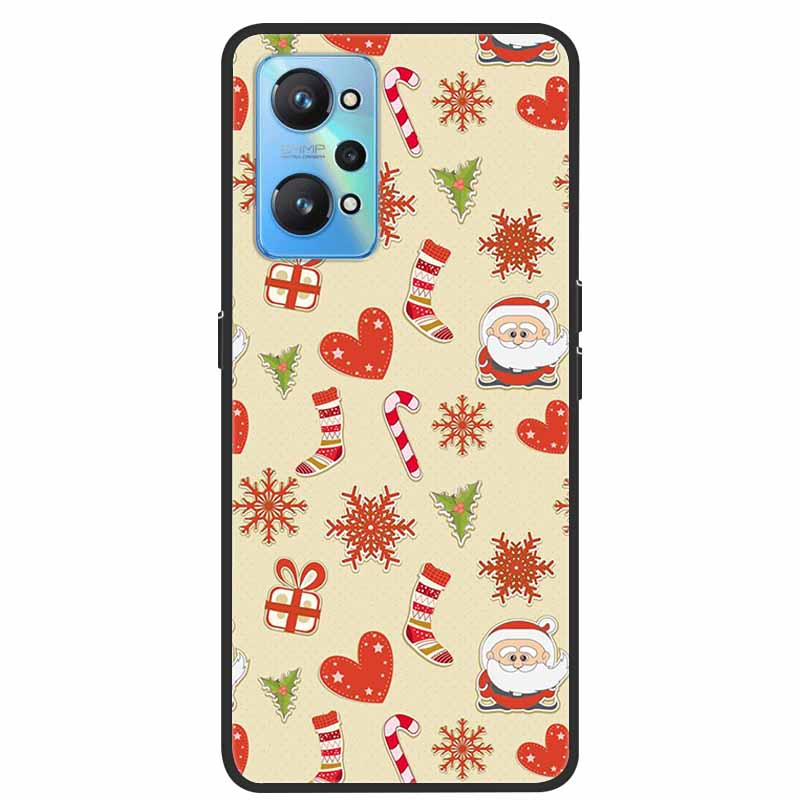 Christmas Cover For Realme GT Neo 2 2T 3 3T Cases Lovely Soft TPU Silicone Covers for Realme C21Y C25Y Q5 Pro Neo2 Neo3 Neo2T