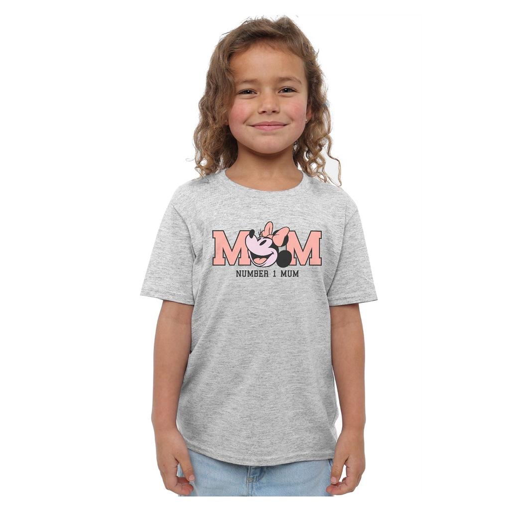Disney Childrens/Kids Number 1 Mum Minnie Mouse Mothers Day T-Shirt