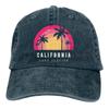 Бейсболка California Surf Session для женщин унисекс, регулируемая классическая винтажная хлопковая джинсовая кепка дальнобойщика для активного отдыха