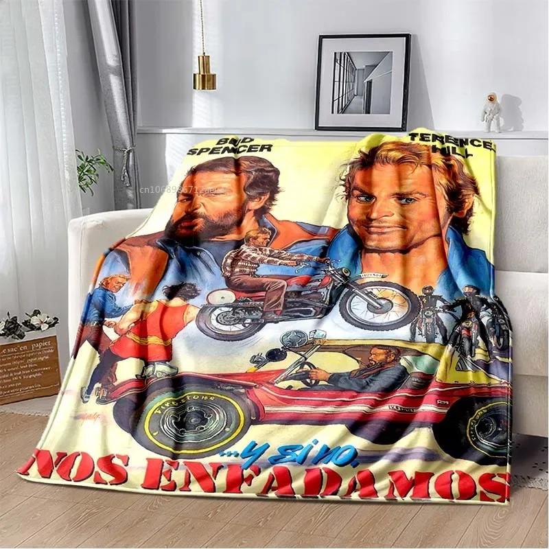 Graphics Baby Blanket Terence Hill and Bud Spencer Soft Home Bedroom Bed Office Cover Decor Comfortable Throw Blankets Kids