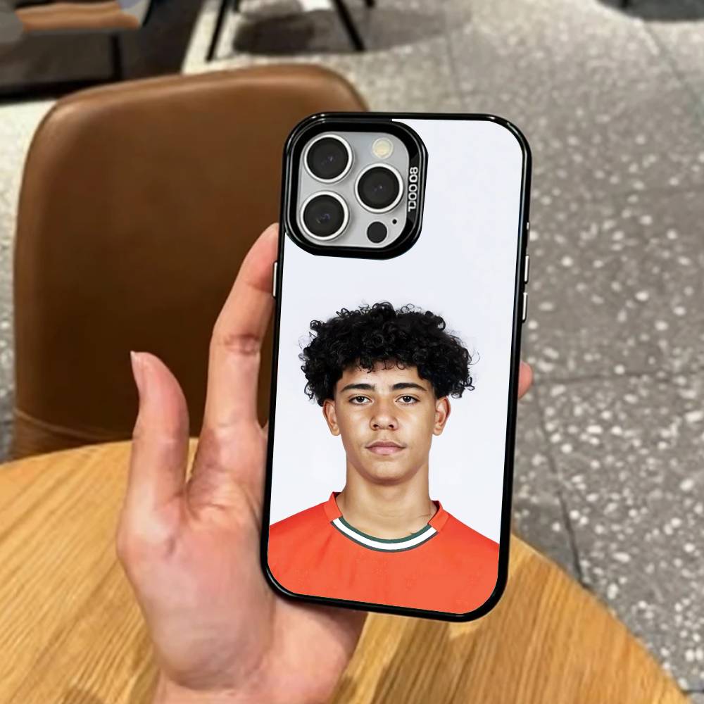 Мини Роналду Криштиану-младший Чехол для телефона Для iPhone17,16,15,14,13,12,11 Plus,Pro Max Цветной Посеребренный Внутренняя крышка