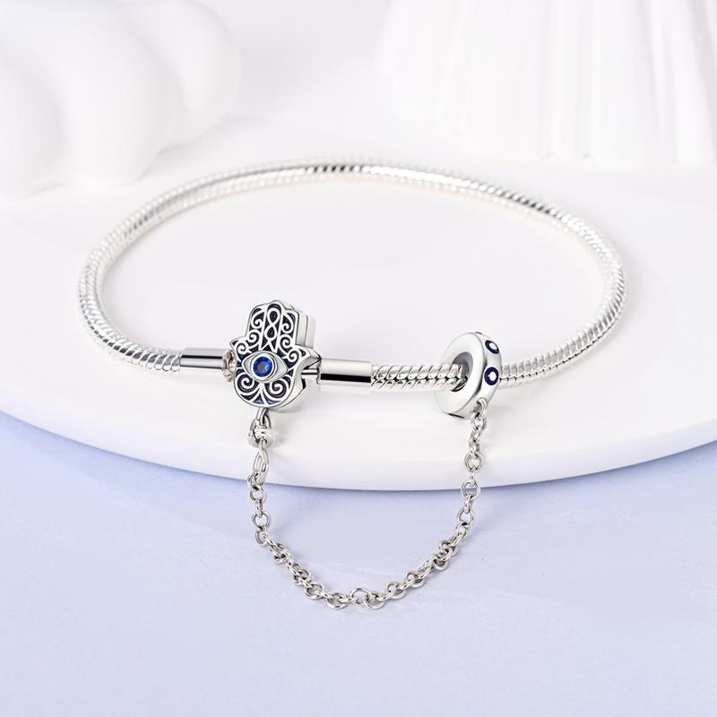 Bracelets copper Authentic 1720CM Compatible With Do It Yourself Charm Bead Charms Star Shape Moon Sun Four Leaf Shamrock Green Zircon Bracelets Jewe