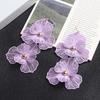 French Flower Earrings for Women Fashionable and Versatile
