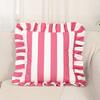 45X45Cm Striped Lace Velvet Pillowcase 18X18Inch Pillowcases Soft Cozy Cushion Cases for Couch Bedroom Living Room Home Decor