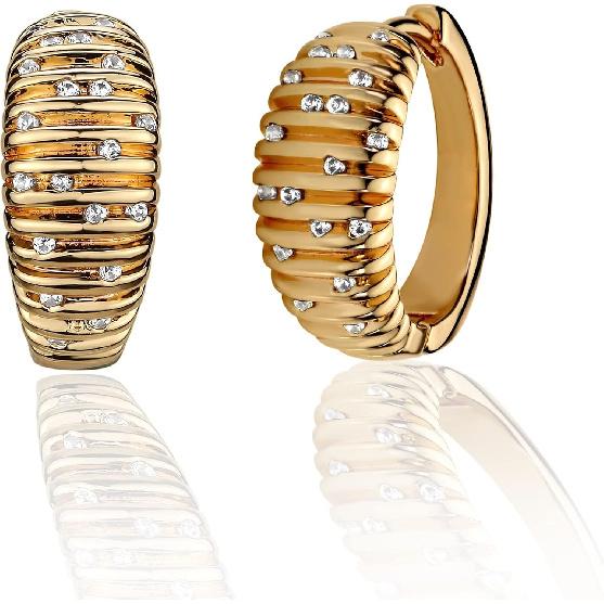 Cubic Zirconia Huggie Earrings 14k Gold Plated Tiny Earrings Small Huggie Hoop Earrings Simple Lightweight Hoops Gift for Women