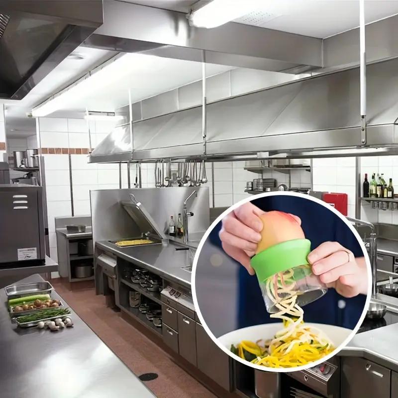 1 шт. Спиральная многофункциональная кухонная терка, роторная овощечистка для моркови и огурцов, спиральная нарезка, овощерезка, подходит для ресторана