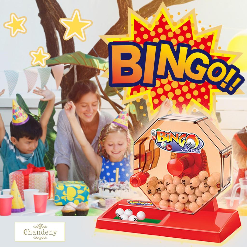 Игра в бинго Компактный бинго-шар для бинго Главная Рождественские новые пронумерованные шары с изображением вишни [Shandini] Набор, размер, машина, карта, лоток, вечеринка, событие, конец года