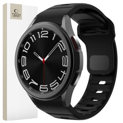 Tech-Protect Силиконовая линия Samsung Galaxy Watch 4 / 5 / 5 Pro / 6 / 7 / Fe Черный