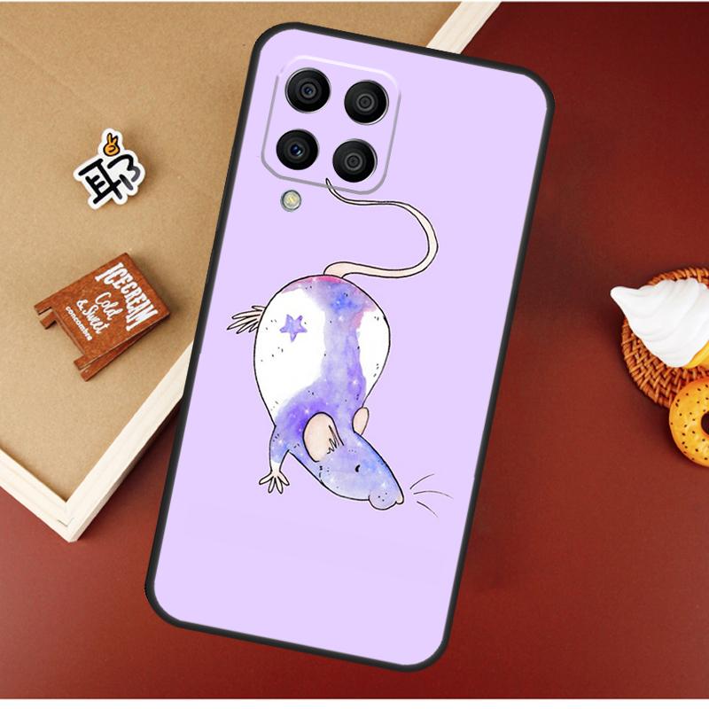 Милый Мультяшный Животный Крыса Чехол Для Samsung Galaxy M55 M35 M15 M56 M36 M16 M06 M31 M13 M33 M53 M12 M32 M52 M14 M34 M54