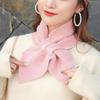 1PC Women's Knitted Cross Scarf for Warmth Softness Lightness and Fashion