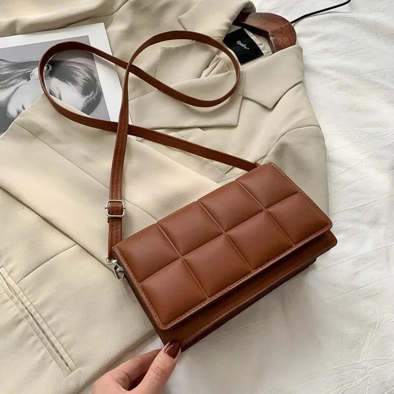 Fashion Brand Designer Women Shoulder Bag Compact Pu Leather Female Crossbody Bag Trend Classic Handle Handbag Women