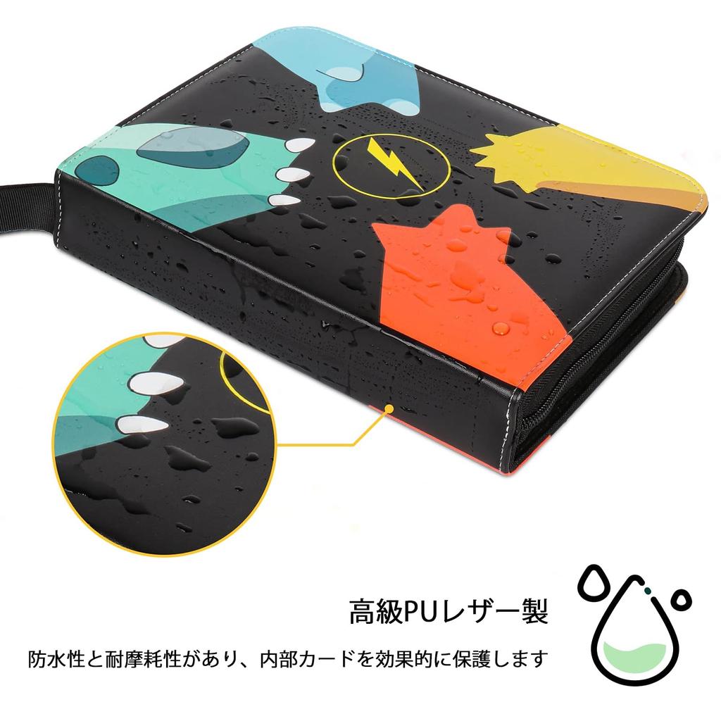 Папка для коллекционных карточек Папка для карточек с 4 карманами Может вмещать 400 карт Популярно для хранения коллекционных карточек и карточных игр Подарок на день рождения/Новый