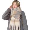 Winter Women'S New Imitation Cashmere Scarf Meilad High End Korean Edition Warm Retro Fashion Versatile Thick Shawl