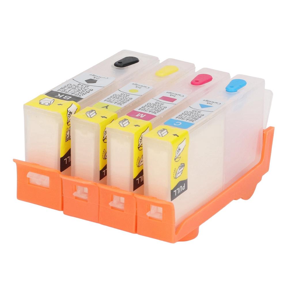 4 Pcs Ink Cartridge Black Blue Magenta Yellow Permanent Chip Replacement Refill Ink Cartridge for HP Officejet 903