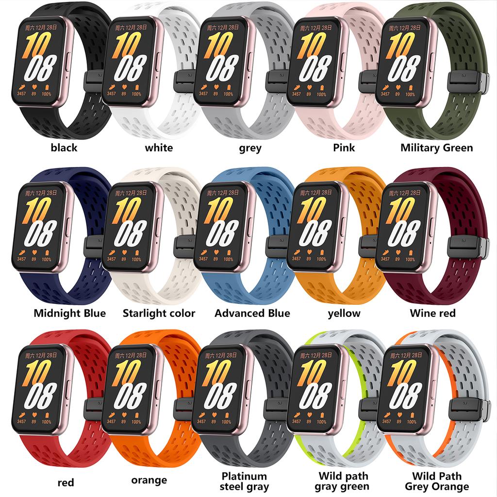 Силиконовый ремешок для Samsung Galaxy fit3, спортивный браслет с магнитной пряжкой, браслет для galaxyfit 3, умные часы, аксессуары для браслета