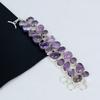 Amethyst Gemstone Handmade 925 Sterling Silver Bracelet, Amethyst Bracelet For Wife , Unisex Bracelet Thanksgiving Gift
