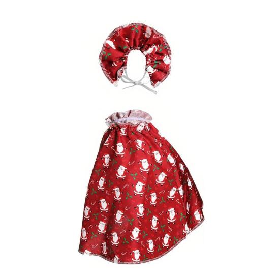 Осенний наряд гуся День благодарения Хэллоуин Рождество Костюм гуся Праздничная одежда для газона для 23-дюймовых газонных гусей Украшение для крыльца и сада