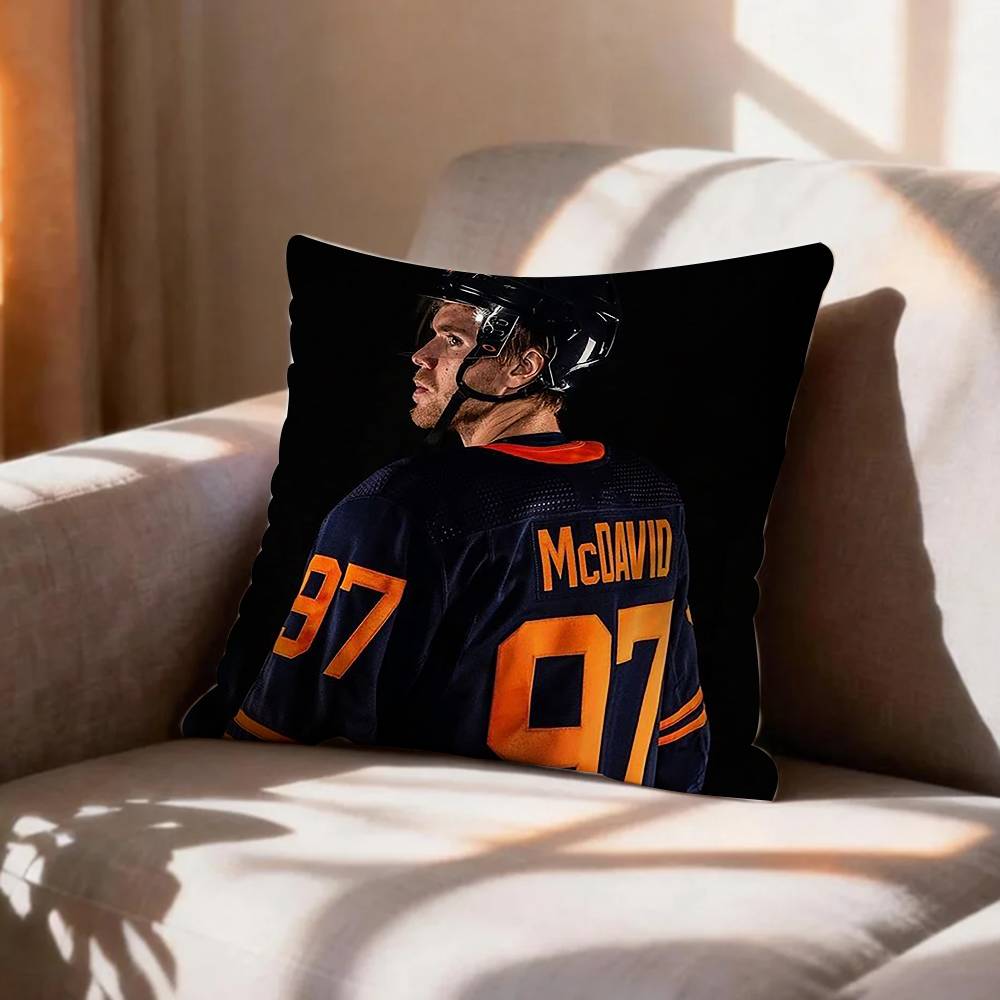 Ice HockeyConnor MMcDavid Pillow Case Pattern Printed Pillowcase For Living Room Sofa Cushion Cover