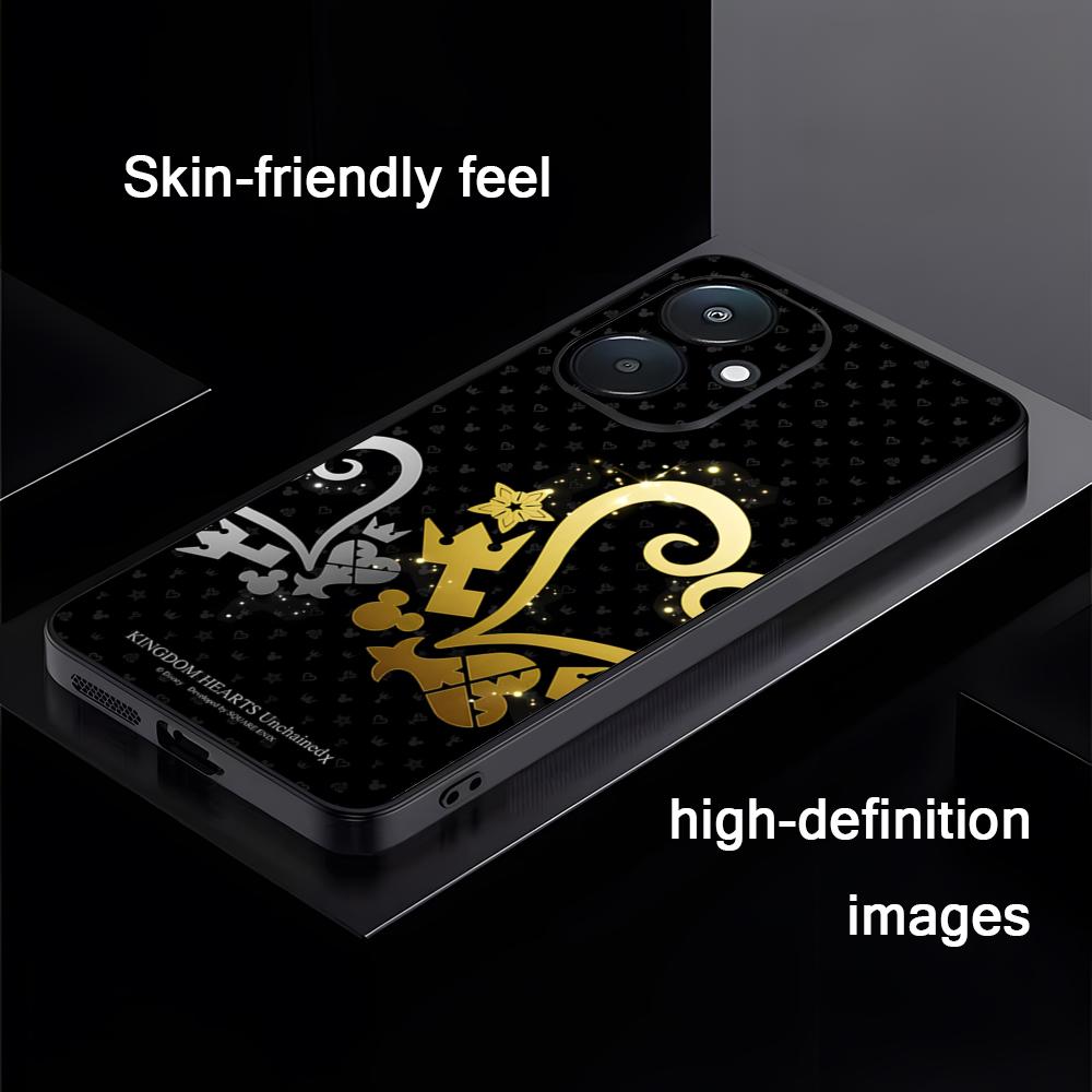 Hot Kingdom Hearts Game Phone Case For Xiaomi Redmi Note 13,12,11, 10 Pro Plus S, 5G, 12S, Luxury Soft Black Phone Cover