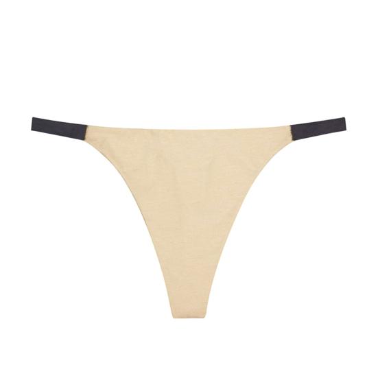 Бесшовные стринги для женщин, дышащее нижнее белье, дерзкие трусики с низкой талией и Т-образным вырезом, сексуальные эластичные трусы