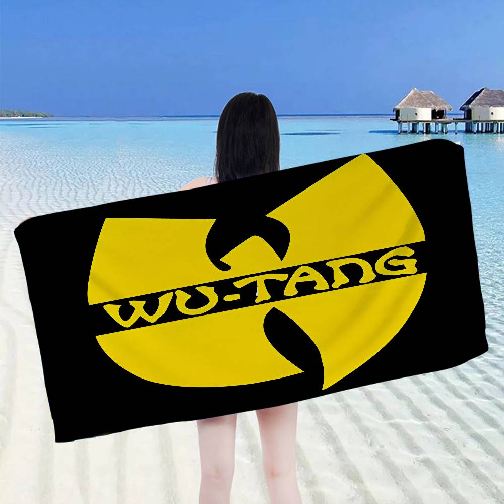 WU-TANG-CLAN Хип-хоп комбинация Микрофибра Пляжное полотенце Впитывающее Быстросохнущее Мягкое Йога Плавание Курорт Альпинизм Полотенце