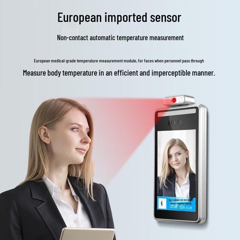 GEPAD CW-150 Система распознавания лиц, измерения температуры и контроля доступа, штекер CN (адаптер в комплекте)