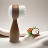 1pc Coconut Fiber Facial Brush - Double-Sided Exfoliating Manual Cleansing Brush, Soft Hair Deep Cleansing Face Washing Brush, Massage Skin Care Tool