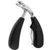 Stainless Steel Curved Cuticle Trimmer Angled Head Toenail Clippers  For Thick Nail Clippers
