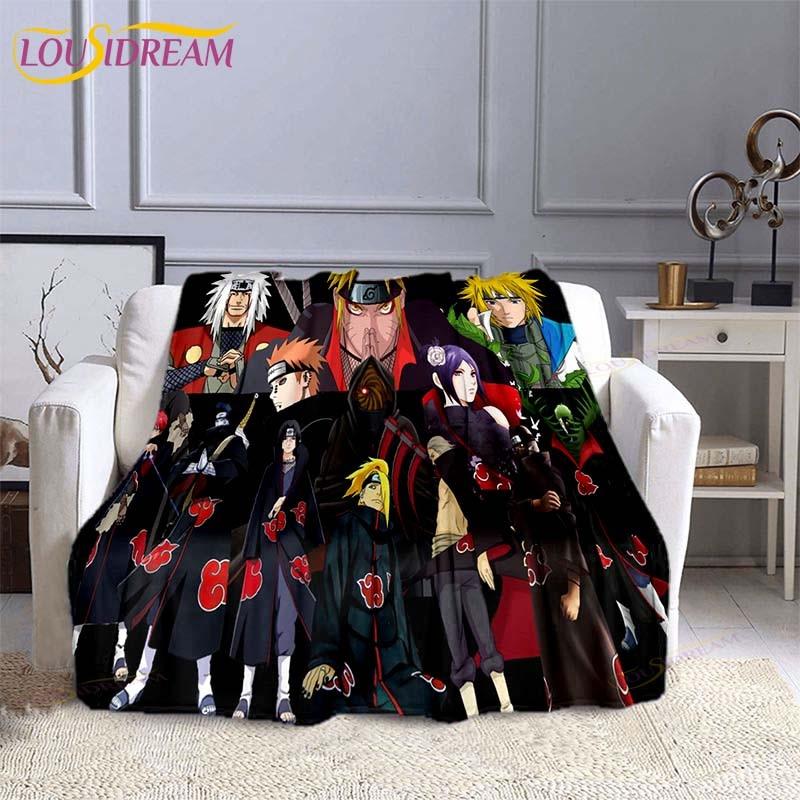 Модное одеяло Наруто, фланелевое одеяло в стиле аниме, мягкое одеяло с 3D принтом, мультяшное покрывало, диван, дорожное детское одеяло для кемпинга