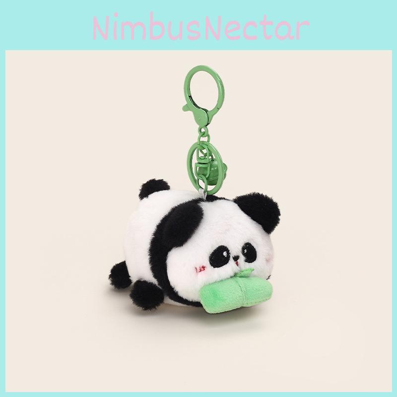Adorable Plush Panda Keychain Accessory For Cute Bag Charm And Gift Idea