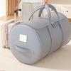 Rolled Quilt Storage Bag Comforter Storage Tote with U-Shaped Large Opening Zippered Storage Bag