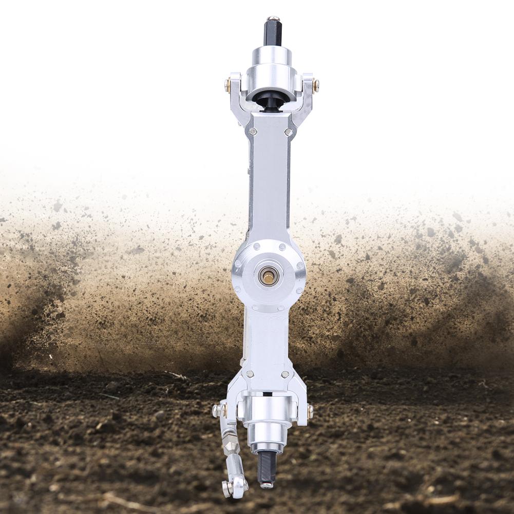 Aluminum Alloy Front Gearbox Assembly Fit for MN D90 MN 91 FJ 45 Upgrade Accessories(Silver MN 007S )