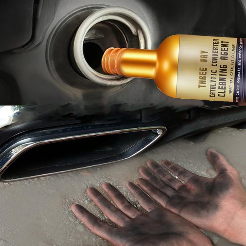 Очиститель системы выбросов Мгновенный очиститель выхлопной системы автомобиля 120 мл Автозапчасти Очиститель двигателя Труба выхлопной системы Очиститель для удаления нагара