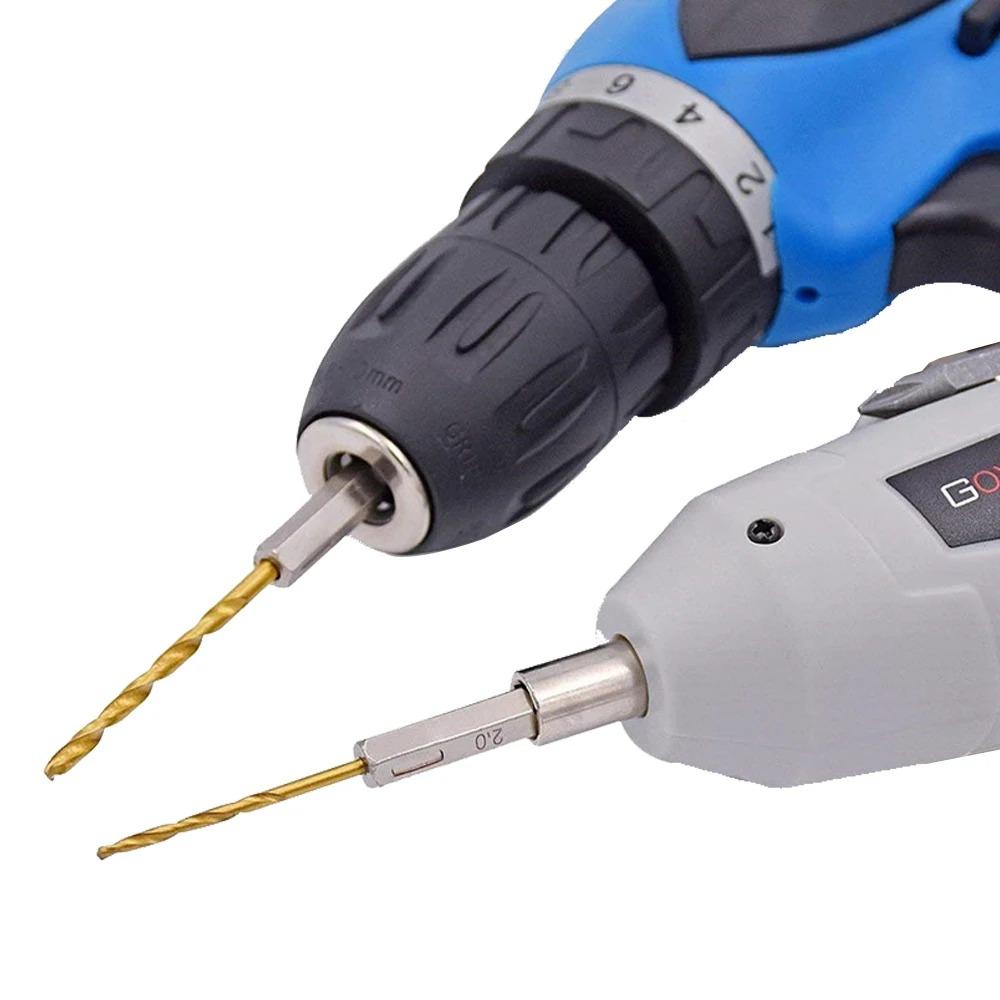 Hexagonal Handle 13pc Titanium Plated Twist Drill 1.5-6.5mm Electric Drill Driver Drilling Air Screwdriver Tool Accessory XXL