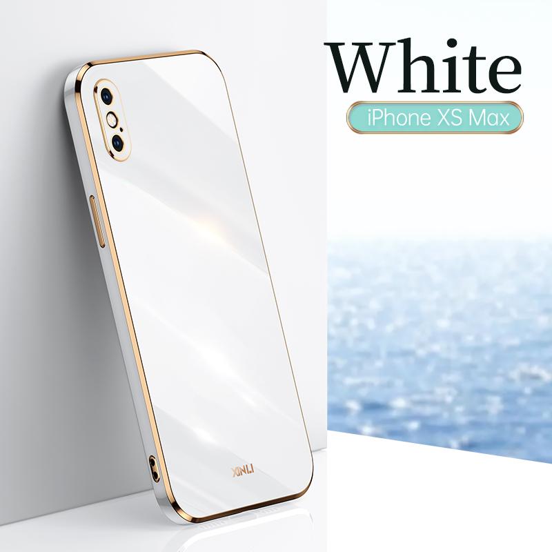 Квадратный модный чехол с покрытием для Apple iPhone X XS Max XR 5G Funda Мягкий высококачественный силиконовый амортизирующий бампер Защитная оболочка