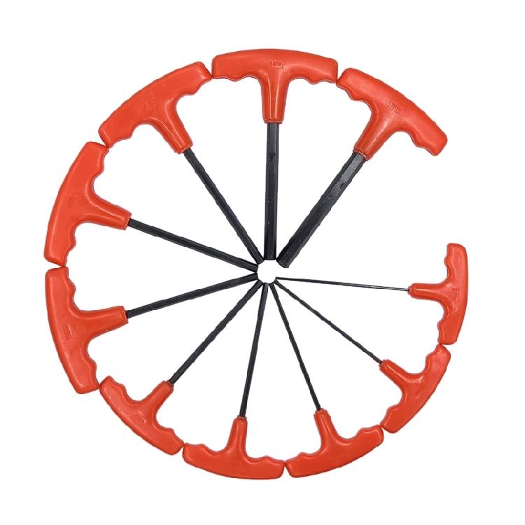 10 шт. Шестигранный Ключ-отвертка Т-образный Ключ-отвертка Внутренний Шестигранник 2-10 мм Для Ремонта Ручной Инструмент