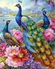 5D DIY Diamond Embroidery Full Set Cross Stitch Peacock Full Square Round Diamond Painting Animal Picture Of Rhinestone Decor For Home
