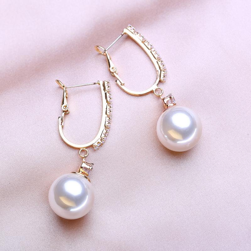 KNIKOO Серьги-капли для женщин, модные жемчужные серьги, ювелирные изделия для свадьбы, невесты, вечерние серьги, подарки