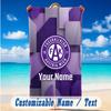 Beach Towel Custom Name Text, Quick Dry Large Towel For Beach HomeAustria Wien FC