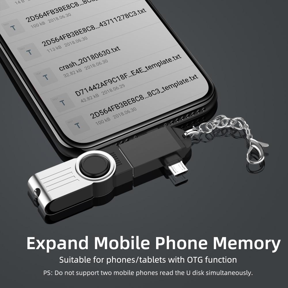 2 в 1 Otg адаптер USB 3,0 «мама» на Micro USB «папа» и разъем типа C «папа» из алюминиевого сплава USB-конвертер для Xiaomi Samsung