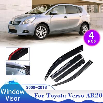 Козырек для окон Toyota Verso AR20 2009~2018 Автомобильные солнцезащитные козырьки для защиты от дождя дефлектор тент укрытие боковые вентиляционные отверстия дымоход внешние аксессуары